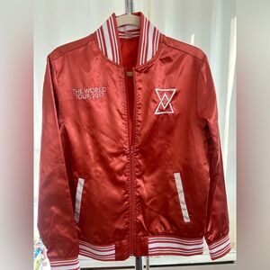 Tim McGraw Faith Hill tour Soul2Soul peachy Satin bomber Jacket